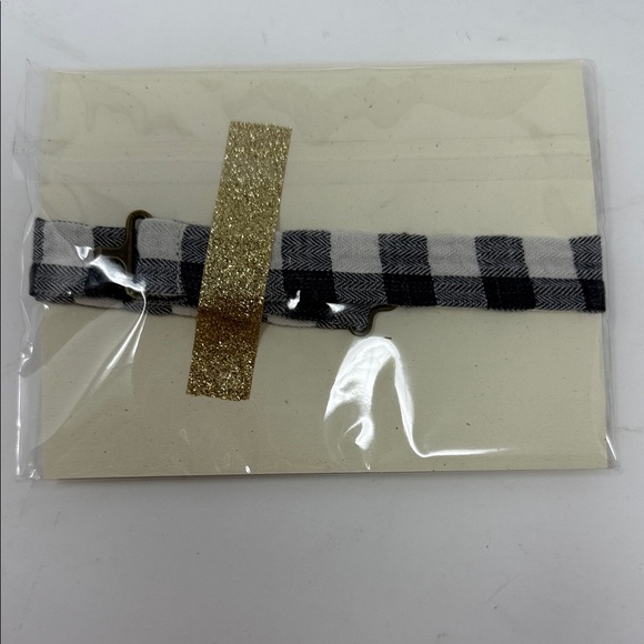 Wunderking Co Black and White Checkered Bow Tie - Picture 2 of 4